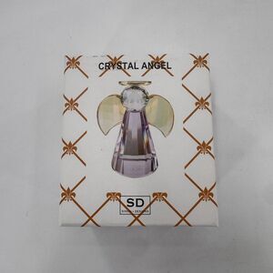 Simon Designs Crystal Angel, Violet, Purple, Clear Color  RARE Color Fast Ship